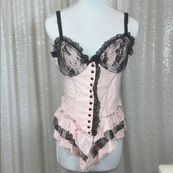 Lip Service Other - Vintage Lip Service Rosary’s Garden Blush and Black Lace Corset